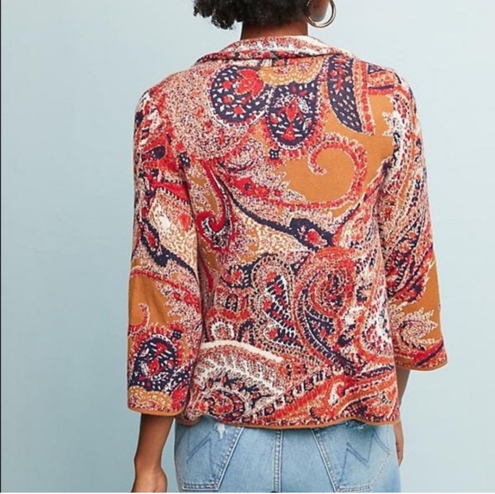 Vintage Paisley Patterned Jacket - image 4